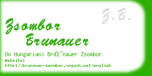 zsombor brunauer business card